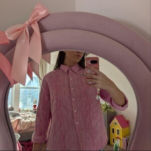 Foxcroft Pink Gingham Button-Up Shirt Size 18